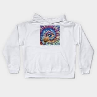 Sea turtle blue eye Kids Hoodie